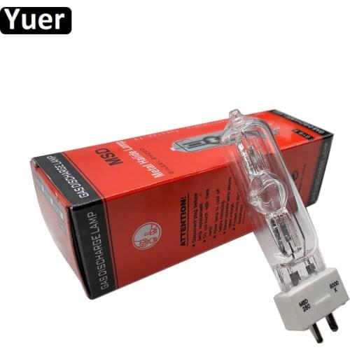 Stage Lighting Lamp MSD 250/2 MSD250W Watts 90V MSR Bulb NSD 250W 8000K Metal Halogen Lamp Disco DJ LED Moving Head Light