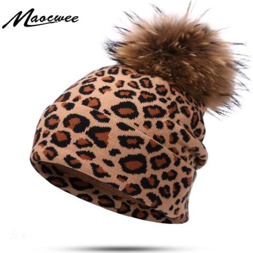 2019 Fashion New Leopard Beanie Hat Autumn And Winter Men And Women Outdoor Warm Hat Velvet Cotton Hedging Hat Windproof Beanies