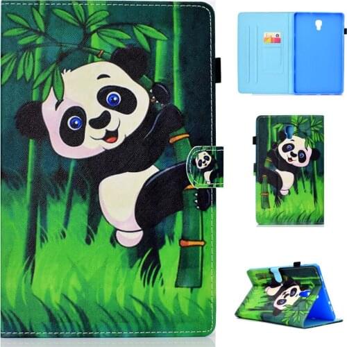 Fashion Print Case For Samsung Galaxy Tab A A2 2018 10.5" T590 T595 T597 SM-T595 Cover Funda PU Leather Stand Shell+Film+Pen