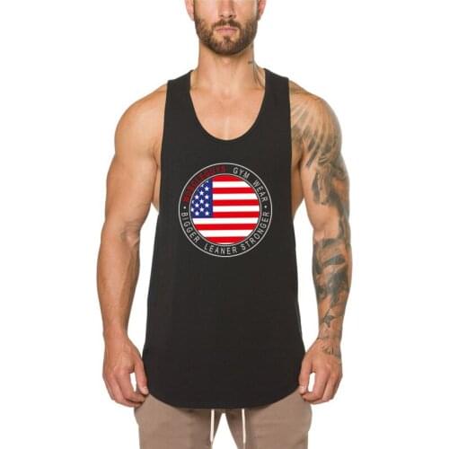 New Summer Clothing Mens Fitness tank top bodybuilding gyms stringer vest cotton tanktops undershirt men sleeveless shirts