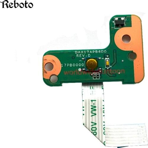 Laptop Power Button Board with Cable For HP Pavilion 17-G Series 17-G101DX PN DAX17APB6D0 REV:D Superior & 100% Work