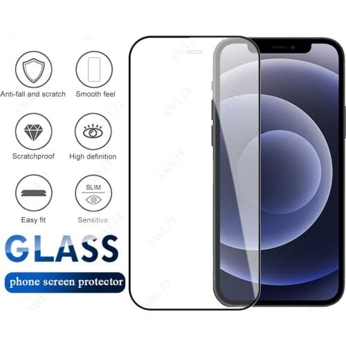 Full Cover for iPhone 12 Mini 11 Pro XS Max 7 8 Plus Tempered Glass iPhone X XR SE 2020 Phone Screen Protector Protective Film