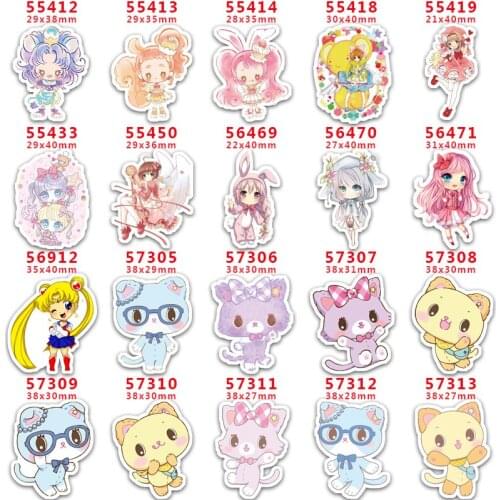 DIY Craft Supplies Sewing Accessories Cartoon Fairy Printed Planar Resins Mold 10 Pieces. PR-55412