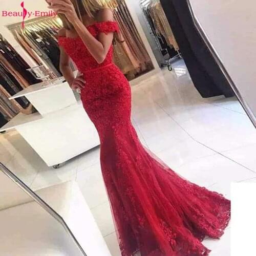 Sexy Sweetheart Neck Sleeveless Mermaid Evening Dress 2019 Vintage Off Shoulder Tulle Formal Dress Women Elegant Mermaid Gown