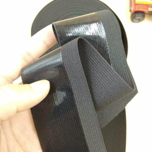 2" 50mm Width Silicone Width 38mm Non-slip Elastic Band 10 Meters For Tailor Sewing DIY Strap Elastic Webbing Sports Accessories