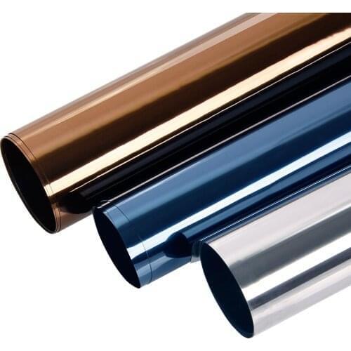 HOHOFILM 4Colors Static Mirrored Window Film Reflective WINDOW Sticker No glue House Sticker Christmas Sticker UV proof