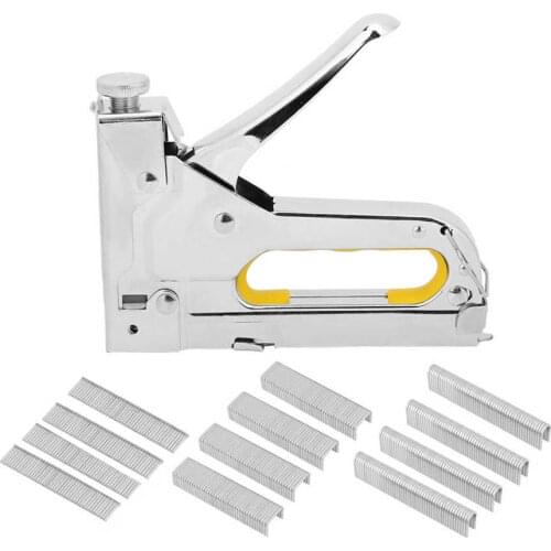 Heavy Duty Alloy Steel Framing Stapler Tacker Manual Nailer Hand Nailing Tool Woodworking Adjustable Nail Gun With Nails