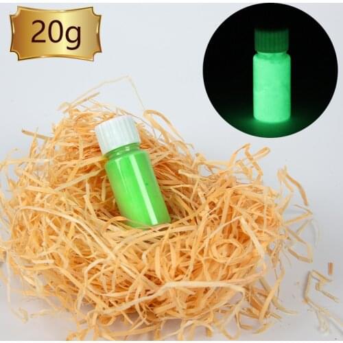 Luminous Paint Glow in the Dark Fluorescent Paint 20g Green Color for Party Nail Decoration Art Supplies Phosphor Acrylic Paint