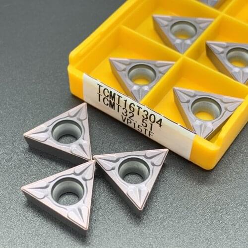 TCMT16T304 TCMT16T308 Carbide Blades External CNC Machine Turning Tool Blade Tool High Quality TCMT 16T304 16T308 Cutting Tool