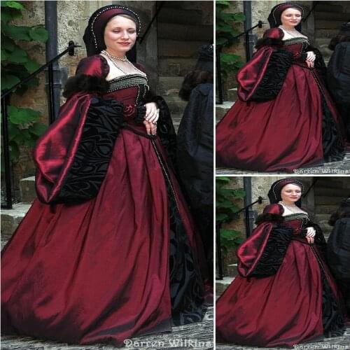 SC-1131 Victorian Gothic/Southern Belle Ball Gown Dress Halloween Reenactment Theater Victorian Edwardian dresses custommade