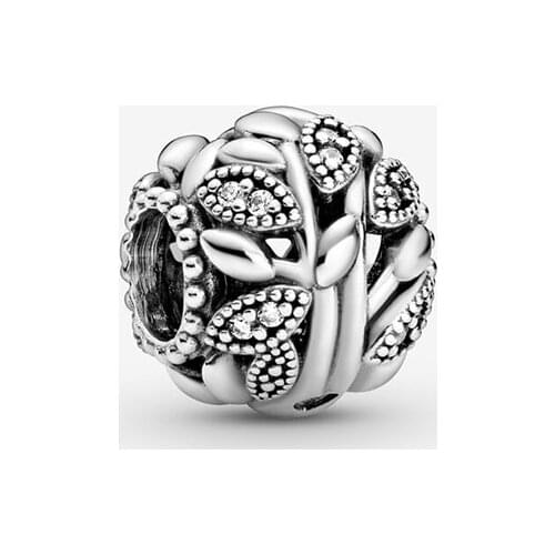 2020 New Fashion 925 Sterling Silver Beads Openwork Family Tree Charm fit Original Pandora Bracelets Women DIY Jewelry Gift