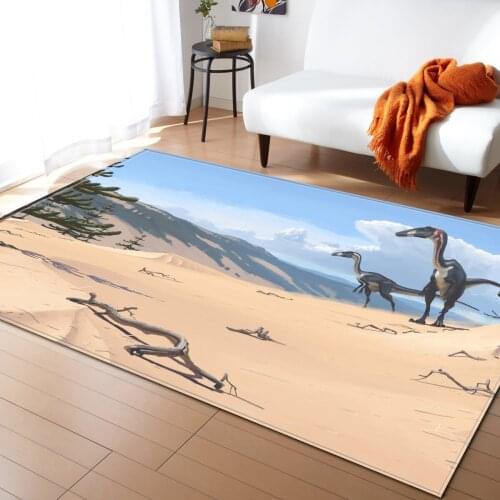 3D dinosaur Cartoon printed Tapete For Living Room Bedroom kids room Home Decor Carpet Rug Children Soft Play Mat