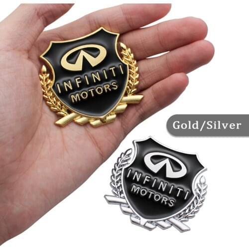3D Metal Car Side Door Sticker Emblem Badge Decals Auto Accessories For Infiniti FX35 Q50 Q30 ESQ QX50 QX60 QX70 EX JX35 G35 G37