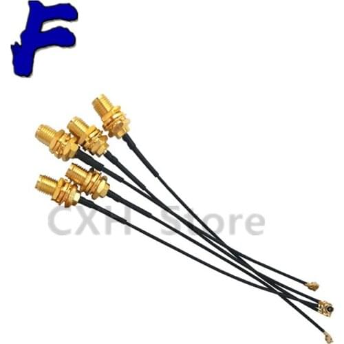 5pcs SMA Connector Cable Female to uFL/u.FL/IPX/IPEX RF Coax Adapter Assembly Pigtail Cable 1.13mm RP-SMA