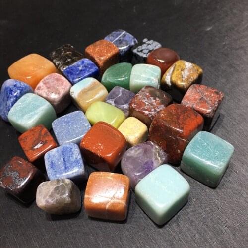 7pcs Natural 7 Crystal Healing Tumbled Stones Beautiful Charka Craft Stones