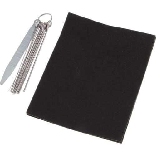 9Pcs Sand Paper Polish Luthiers Tool Guitar 13 Sizes Nut/Bridge Filings Set