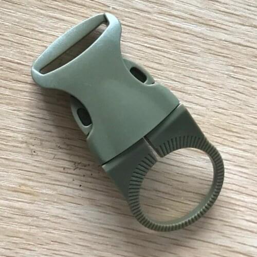 AINOMI green colour Outdoor Carabiner Nylon Key Hook Molle Webbing Strap Hanging System Belt Buckle Water Bottle Holder