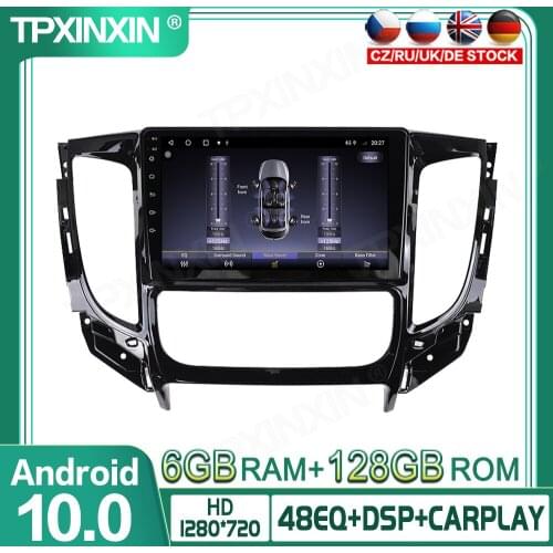 For Mitsubishi Pajero 16-18 128G Android 10 Car Multimedia Player GPS Navigation Headunit Auto Radio Audio Stereo Tape Recorder