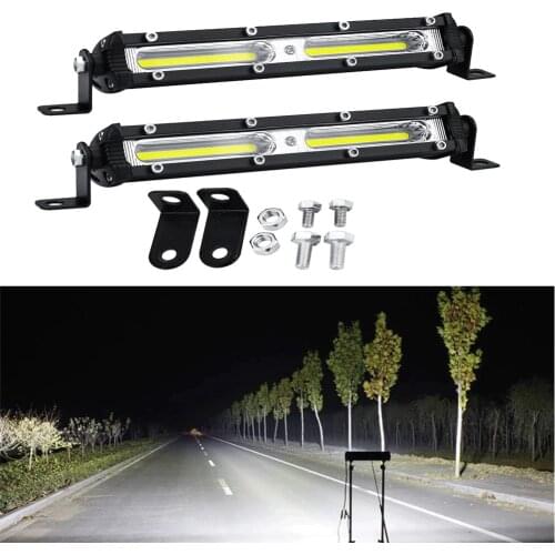 Car LED Spotlight Work Light LED Work Light 12V 24V Bar 6500K Strip Light for Car Auto Truck Lorry Trailer SUV Rv Spot Fog Lamp