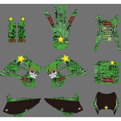 3M Stickers Customized Graphics Decals For Kawasaki KDX200 KDX220 KDX 200 220 1995 1996 1997 1998-2003 2004 2005 2006 2007 2008