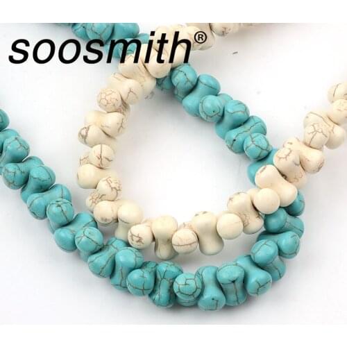 8X14MM 30PCS Straight Hole Gourd-Shaped Turquoise Stone Beads For Jewelry Making DIY Bracelet Necklace Accessorie Wholesale