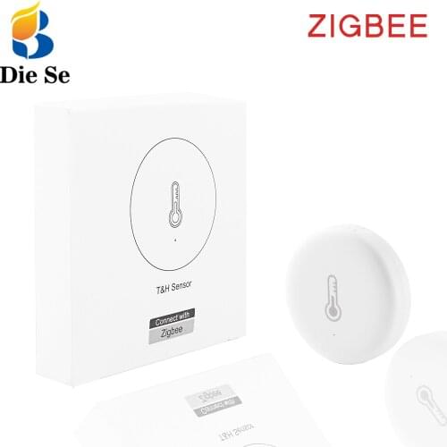 ZigBee Temperature Humidity Sensor Smart Home Kit Tuya Smart Life App Remote Control Work with Gateway, for Home Automation