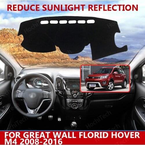 For Great Wall Florid Hover M4 2008-2016 Right Left Hand Drive Good Polyester Material Anti Light Car Dashboard Cover Mat