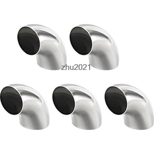 Stainless Steel 304 Pipe Fitting 90 Degree Elbow Butt-Weld 1-1/4" OD 5pcs
