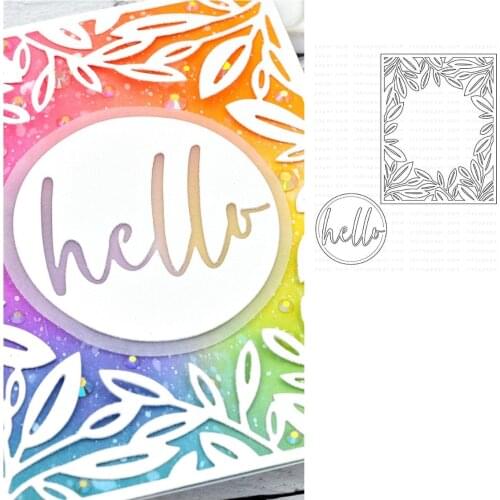 Leaves Metal Cutting Die Scrapbook Embossed Paper Card Album Craft Template Cut Die DIY Greeting Stencils New for 2021 Arrive