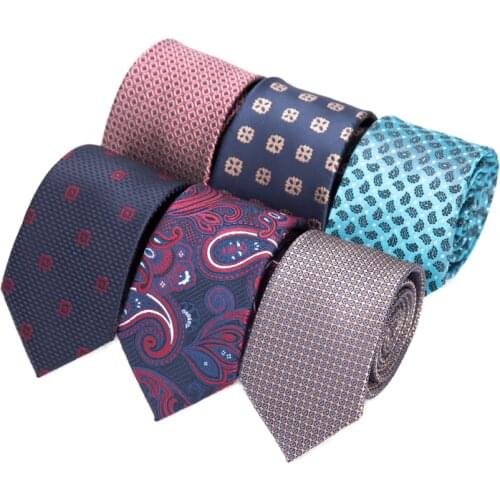 Men Tie Fashion Jacquard Necktie Striped Dot Gravata Woven Plaid Necktie Wedding Gift Man Formal Dress Shirt Ties Accessories