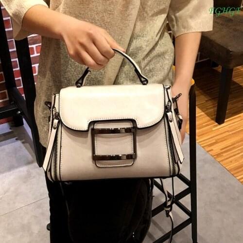 New trend wild leather cowhide ladies shoulder bag fashion Europe and the United States wind leather portable diagonal package