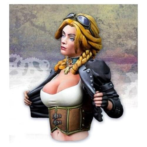 New Unassembled 1/12 Sarah Kilmister fantasy red coat Resin Kit DIY Toys Unpainted resin model