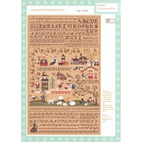 Pastoral Life 57-88 Counted Cross Stitch 11CT 14CT 18CT Cross Stitch Kits Embroidery Needlework Sets
