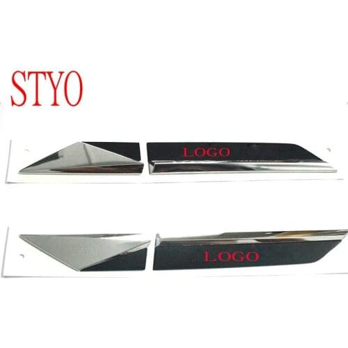 STYO Car ABS Side Wing Fender Door Emblem Badge Sticker Trim for SUPERB 2016 2017 2018