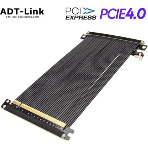 ADT Graphics Card Extension Cable Dual Reverse PCIe 4.0x16 Full Speed Stable Compatible with ITX A4 Mini Case