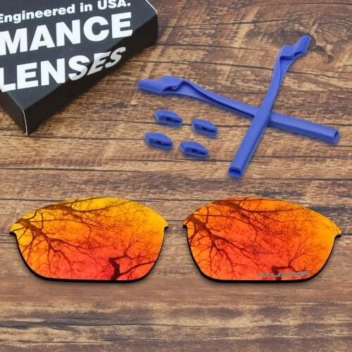 ToughAsNails Resist Seawater Corrosion Polarized Replacement Lenses and Rubber Kit for Oakley Half Jacket 2.0 Sunglasses