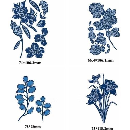 Passion Flower Rhodedendron Oasis Floral Metal Cutting Dies Stencil For Scrapbooking Paper Cards Crafts Handmade New 2019