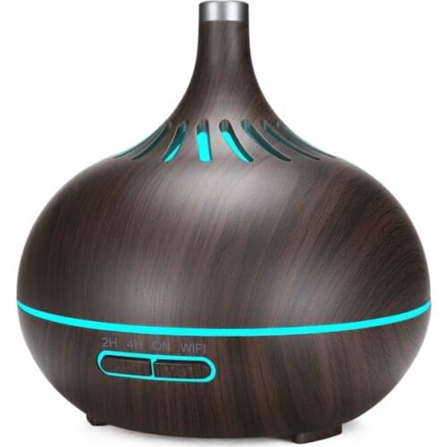 EAS-Smart WiFi Air Humidifier Essential Oil Diffuser Works with Alexa & Google Home Deep Wood EU Plug