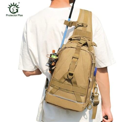 Military Tactical Bag Camping Rucksack Fishing Tackle Storage Bag Outdoor Shoulder Backpack Cross Body Sling Bags