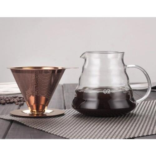 Pour Over Coffee Dripper Ultra Fine Micro Mesh Filter Strainer for Camping Pour Over Drip Mesh Coffee Filter Cone Filter
