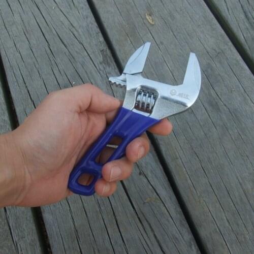1Piece 8" Adjustable Spanner Mini Wrench Universal Nut Key Hand Tools Multitool Random Color
