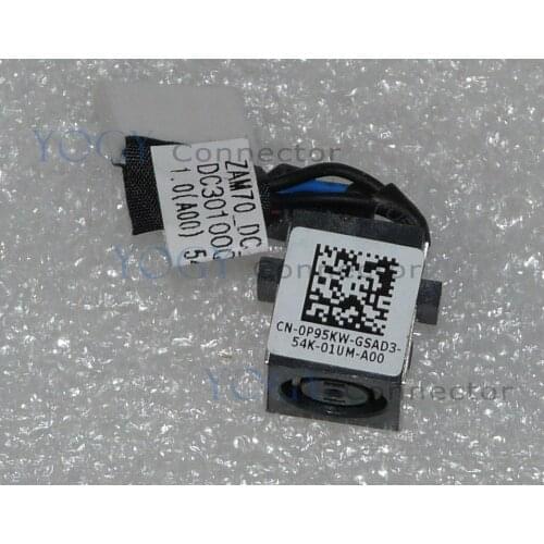 1pcs DC30100QC00 DC power jack connector with cable fit for Dell Latitude E5450 P95KW series laptop dc socket port