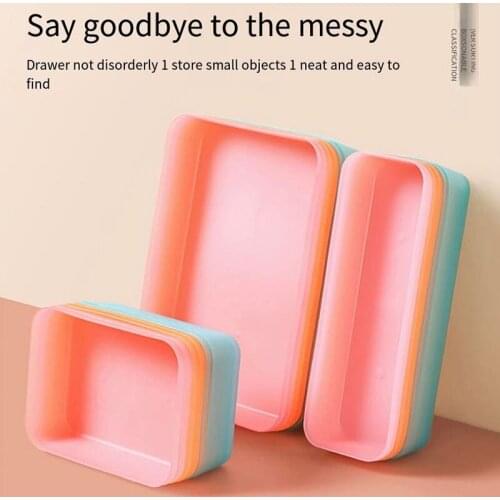 1PC multi-functional creative drawer at home, independent storage box, tableware storage box/cosmetics cup storage/bathroom stor