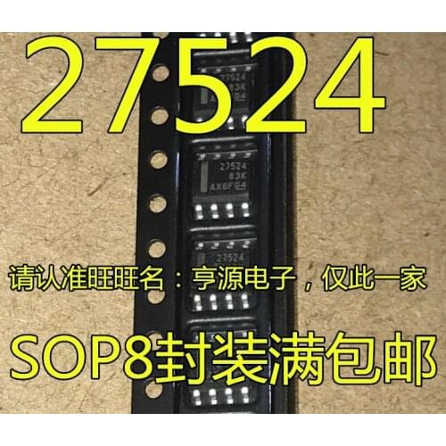 10PCS UCC27524 UCC27524DR 27524 SOP-8