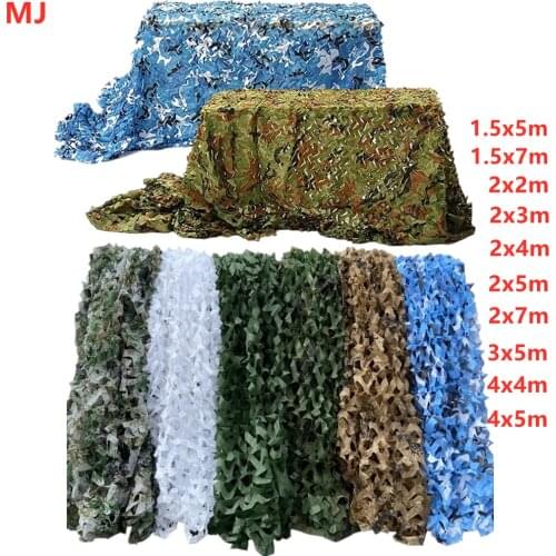 4mx2m /5mx2m/7mx2m Hunting Military Camouflage Nets Woodland Army training Camo netting Car Cover Tent Shade Camping Sun Shelter