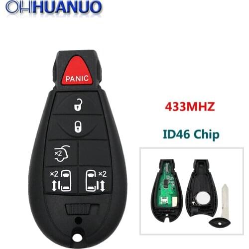 5+1 Buttons Smart Key 434Mhz for Chrysler #9 PCF7941 ID46 FCC ID: M3N5WY783X/ IYZ-C01C
