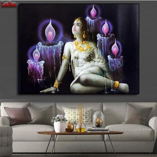 5D Diamond Embroidery Thai girl DIY full Square round drill diamond Cross stitch Rhinestones Diamond Mosaic art decora puzzle