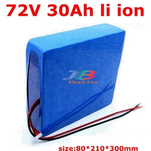 72v 30Ah lithium ion battery li ion BMS for bike 3500w motor Vehicle tricycle scooters Go Cart skateboad +5A charger