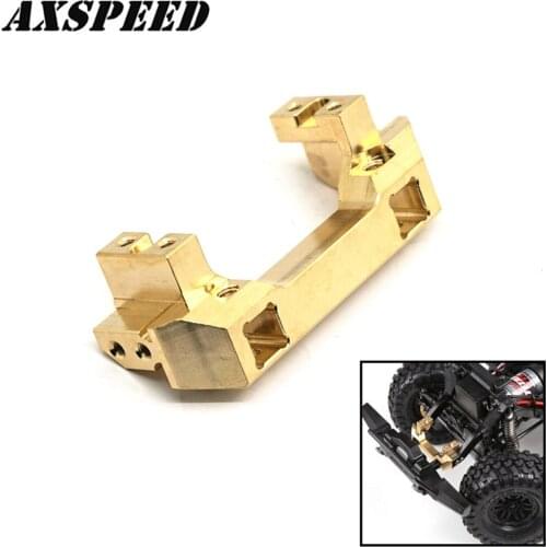AXSPEED 1PCS Brass Front Bumper Mount Servo Relocation Stand for 1/10 RC Crawler Car TRX-4 TRX4 Upgrade Parts