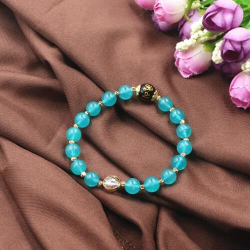 New Wrap Bracelet Natural Stone Genuine Beads Bracelets Strand Handmade Women Charms Stretch Yoga Bangle Wrist Jewelry 7.5" B312